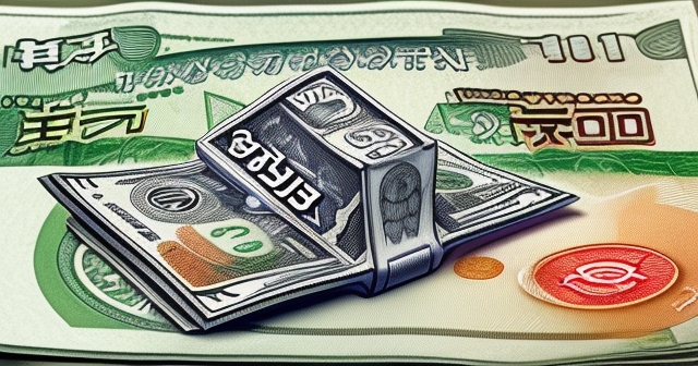 描繪日本貨幣危機的插圖