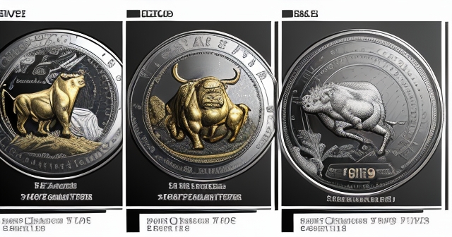 黃金追逐白銀的卡通