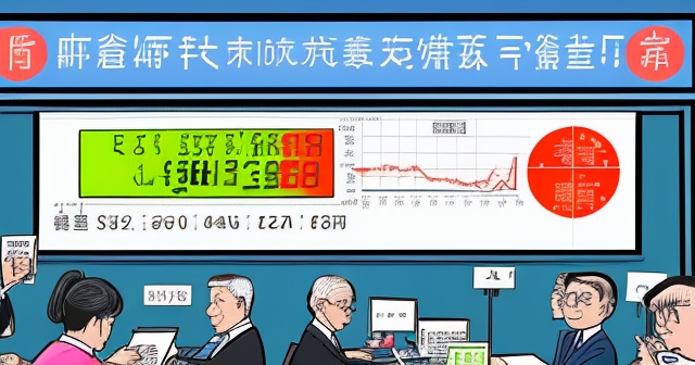 加權指數上升的卡通圖