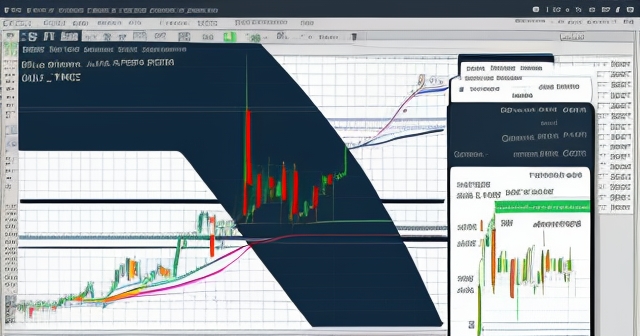 包含期權符號的金融圖表