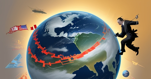 各國交換貨物的卡通圖