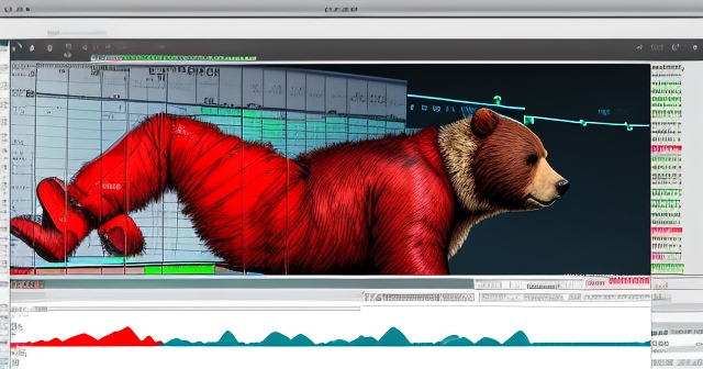 股市價格下跌的卡通圖