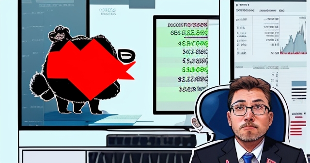 紅色箭頭指向下的圖示