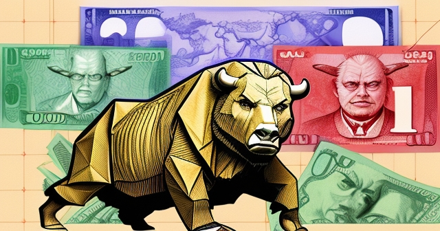 美元雲霄飛車的插圖