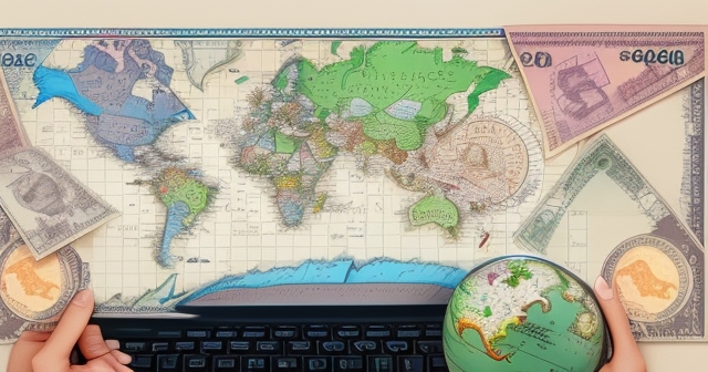 存有多國貨幣的豬公撲滿