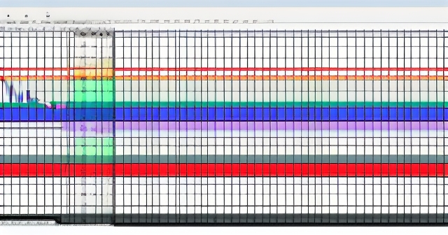 帶有蠟燭的交易圖表
