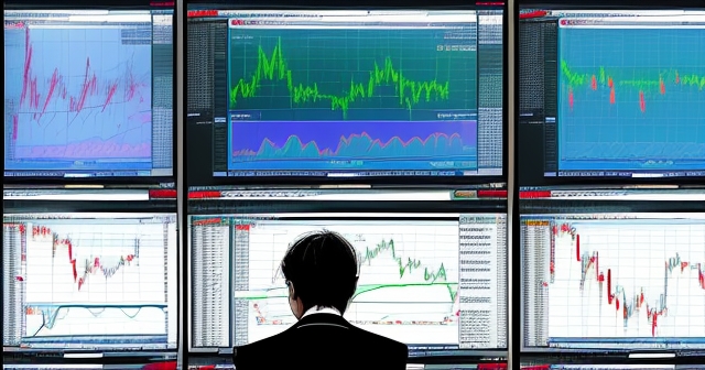 一位交易者正在分析市場圖表