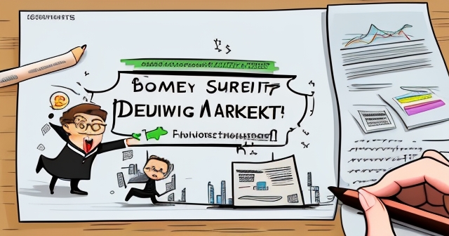 股票與股息的可愛風格圖