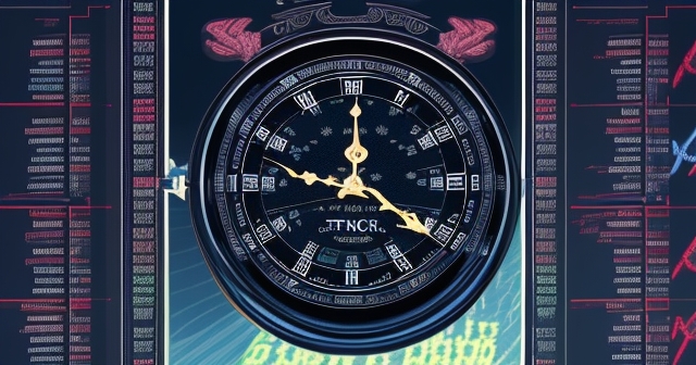 股票市場時鐘的插圖