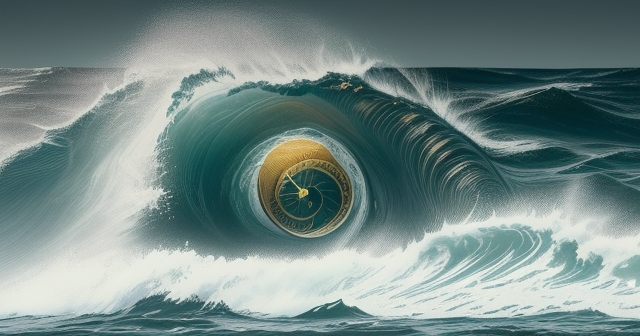 股票圖表上的黃金比例螺旋