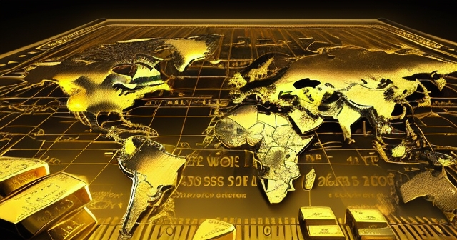 地緣政治風險推升金價的意象圖