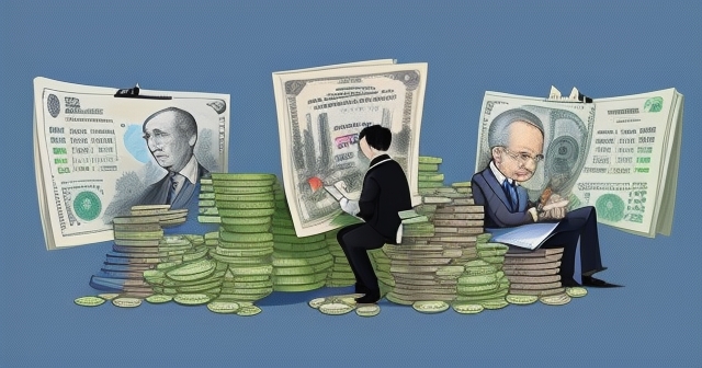 金錢貶值的卡通