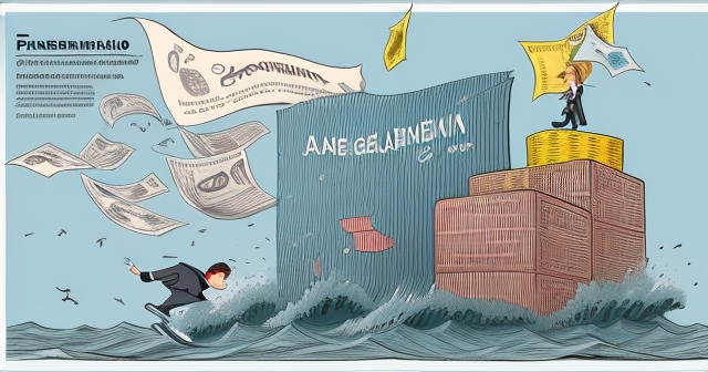 阿根廷貨幣在空中飄浮的示意圖