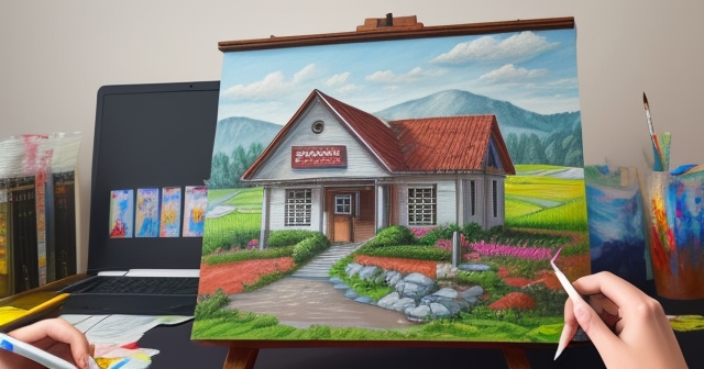 債券市場增長的繪畫