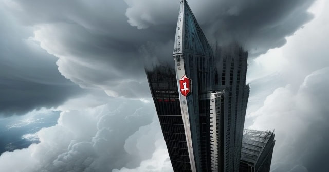 瑞士銀行摩天大樓倒塌