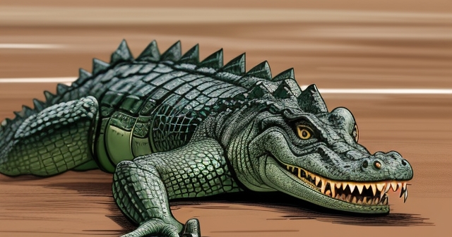 卡通鱷魚投資者虧損