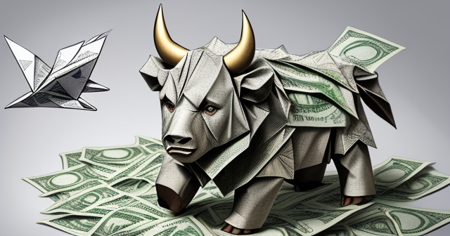 帶翅膀飛翔的卡通美元