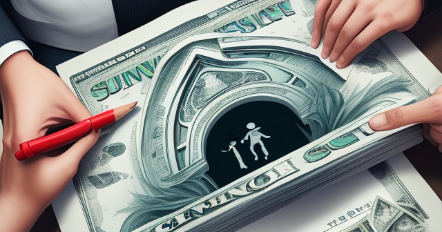 盾牌保護金錢的示意圖