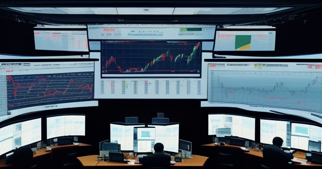 外匯交易員正在分析圖表