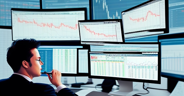 一位成功的交易員正在慶祝獲利