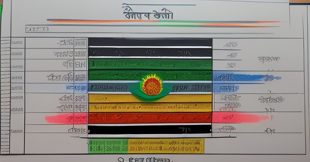 一頭牛舉著印度國旗