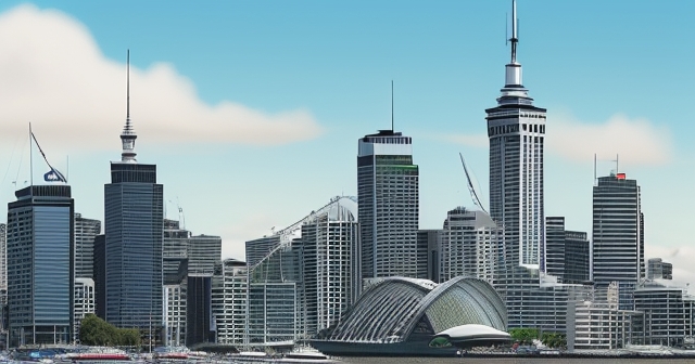 一隻奇異鳥手持紐西蘭元貨幣