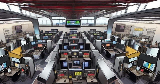 倫敦金屬交易所交易大廳示意圖