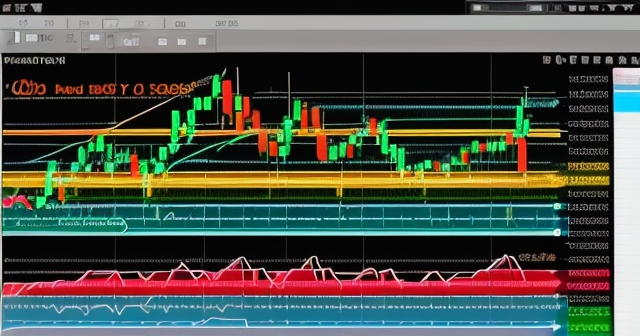 MACD線條的股票圖表
