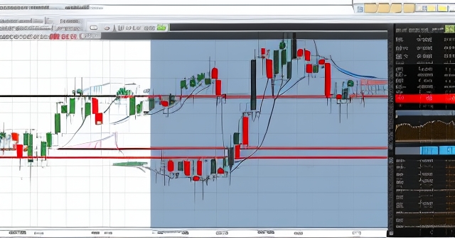 股票圖表搭配MACD線條