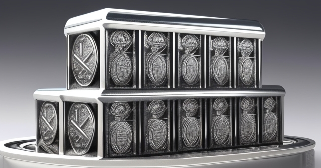 堆疊的銀幣插圖