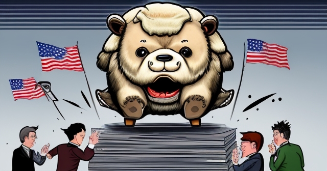 金錢流動的插圖風格