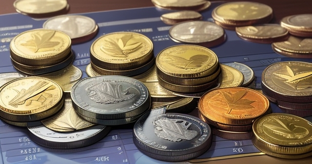 詳細加元硬幣的特寫圖像