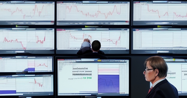 一位投資者在辦公桌上思考選擇