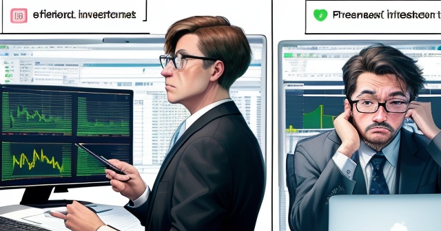 雙手持著開啟股票應用程式的智慧型手機