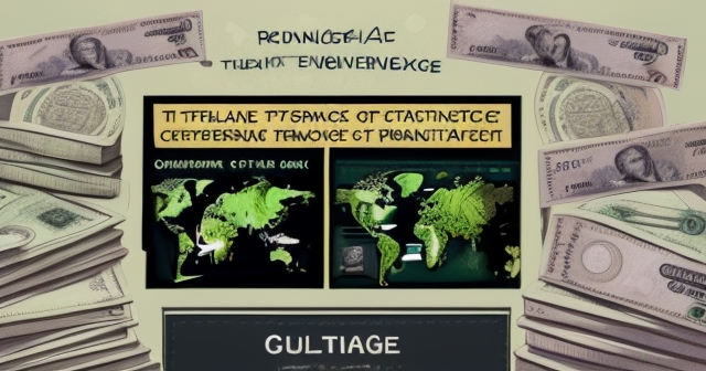 全球經濟對當地貨幣的影響概念藝術