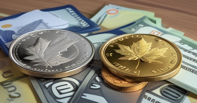 加拿大的風景,帶有楓葉的圖像