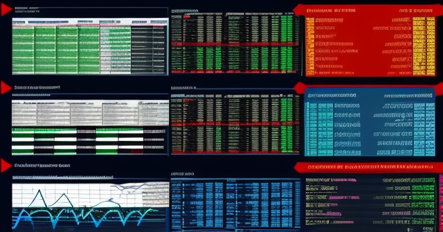 投資者研究股票市場