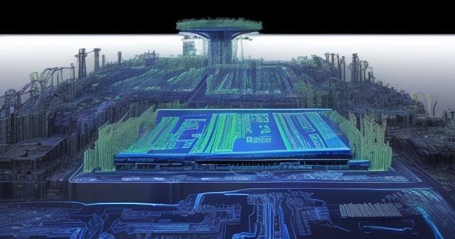 台灣半導體製造工廠內部工作場景。