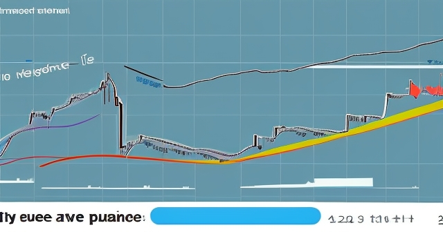 一個向下走的股票圖表，並高亮顯示支撐線