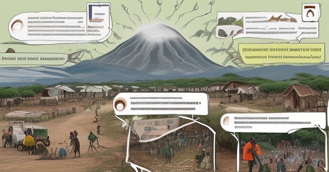 社區居民共同清理積水，以消除蚊子的滋生地。