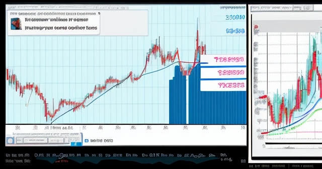 顯示市場恐慌的抽象表現