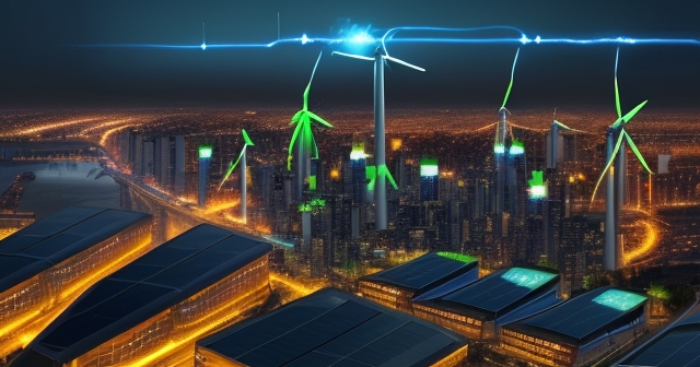 顯示可再生能源消耗增長的圖表