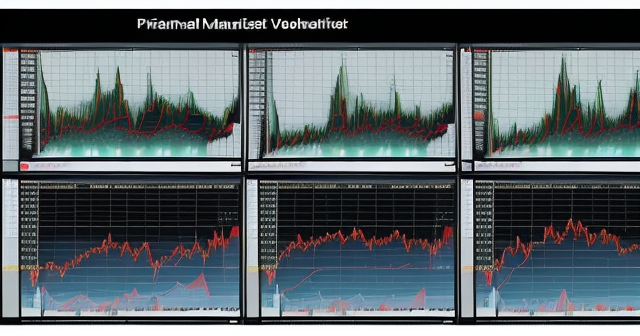 顯示市場中恐慌的抽象表現