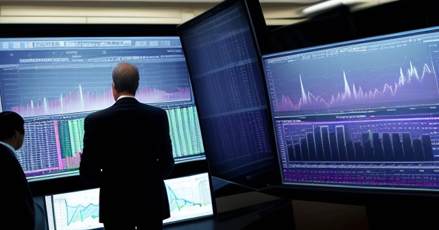 日落時分的華爾街天際線