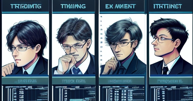 一位交易員正在分析股票圖表