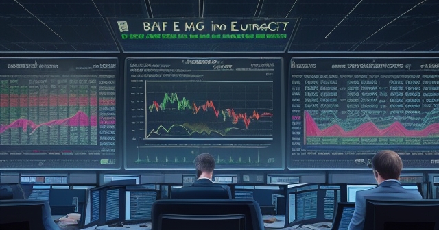 展現數位歐元概念與未來銀行元素的畫面