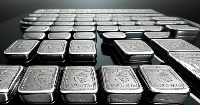 銀條與圖表背景的插圖