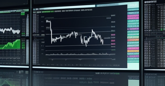 歐元符號與股市走勢圖表