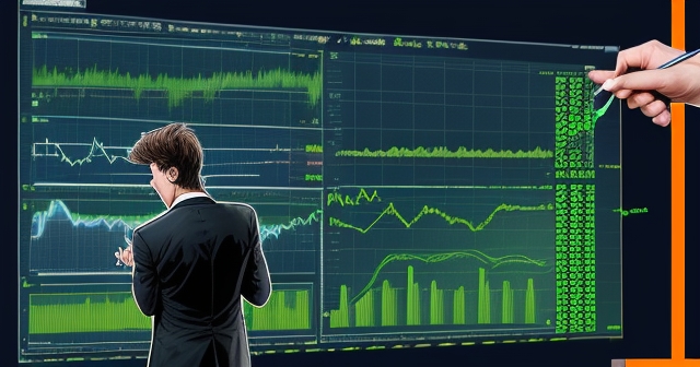 顯示交易策略的圖形示意