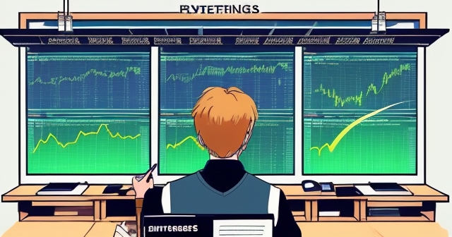 交易者正在分析市場趨勢